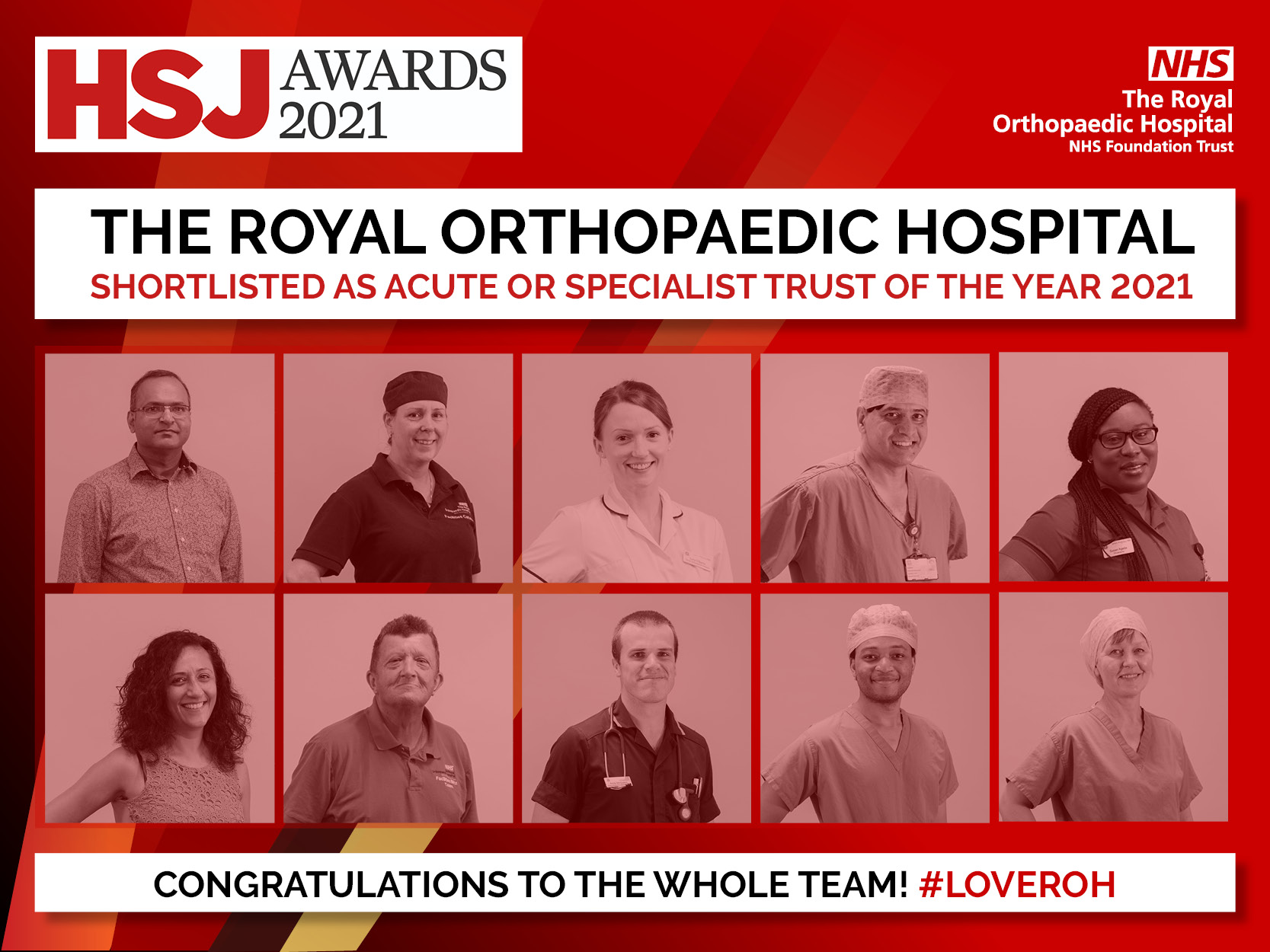 ROH shortlisted for Trust of the Year