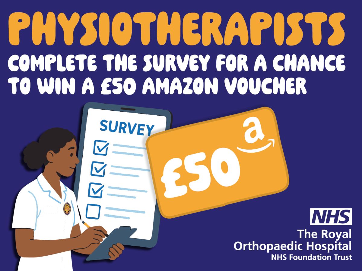 Help shape MSK training that works for Physiotherapists, and be in with a chance to win a £50 Amazon voucher