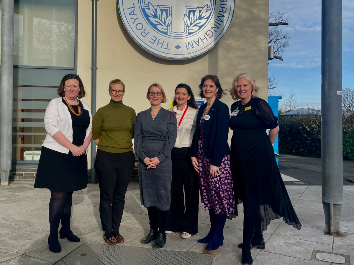 Pictured from left to right: Nikki Brockie, ROH Chief Nurse, Zoe Chivers, Director of Services & Influencing, Lucy Donalson, Director of Research & Health Intelligence, Joanne Dolan, Head of UK Delivery, Deborah Alsina MBE, CEO and Jo Williams, ROH CEO