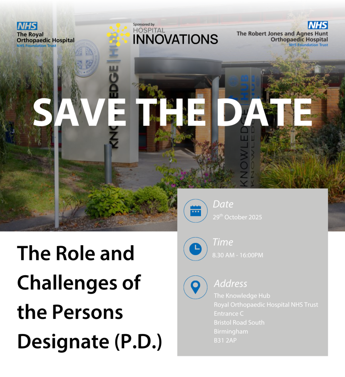 Study Day: The role and challenges of the Persons Designate (PD)